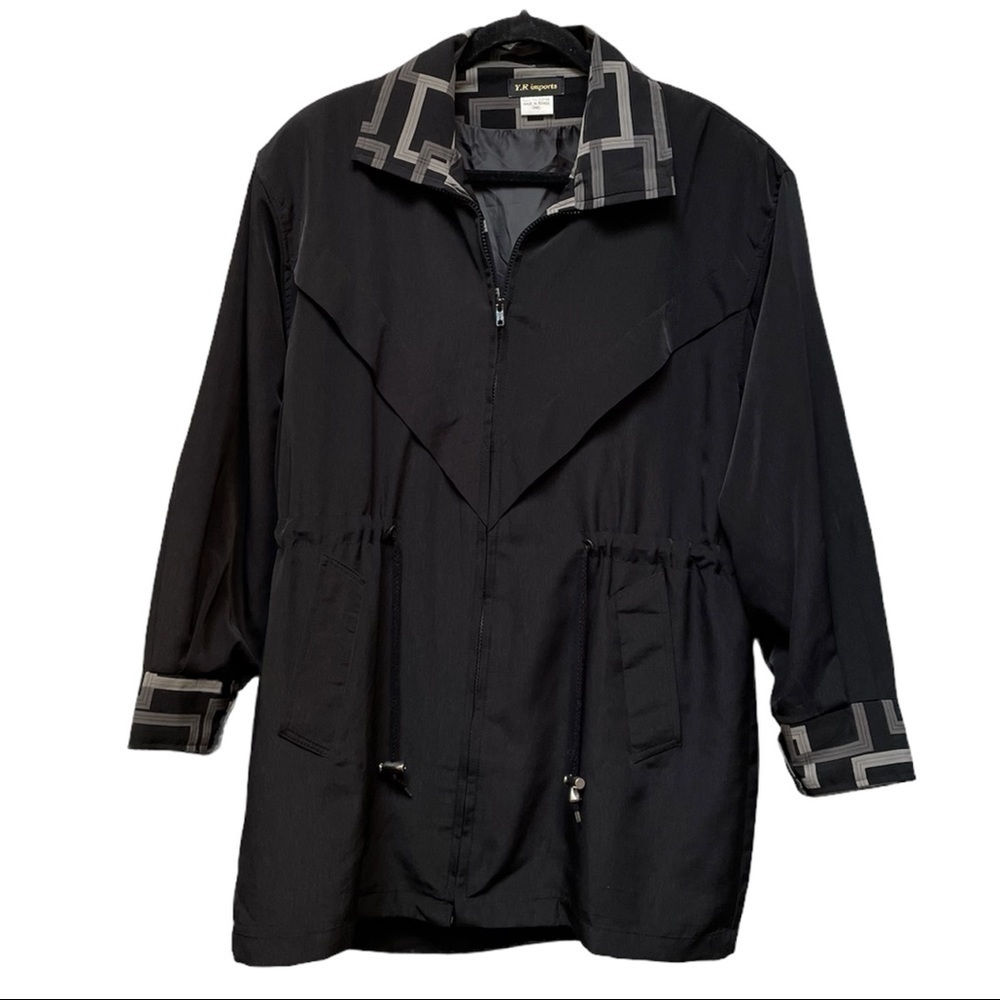 Women's Plus Size Jackets Lightweight Drawstring Utility Jacket by Y.R.imports - Picture 1 of 8
